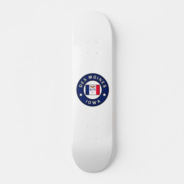 Des Moines Iowa Skateboard (Front)