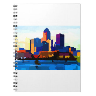 Des Moines Iowa Skyline Notebook