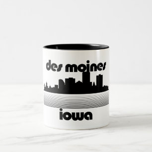 Des Moines,Iowa Two-Tone Coffee Mug