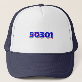 Des Moines Iowa Zip Code Trucker Hat, 50301 Hat