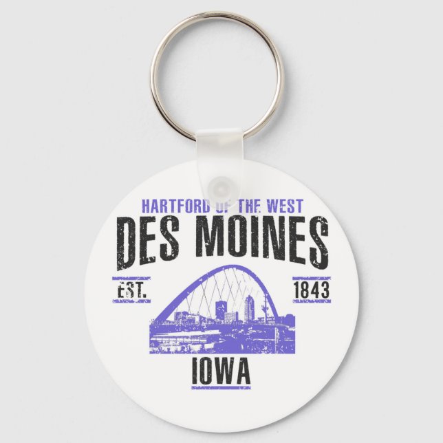 Des Moines Key Ring (Front)