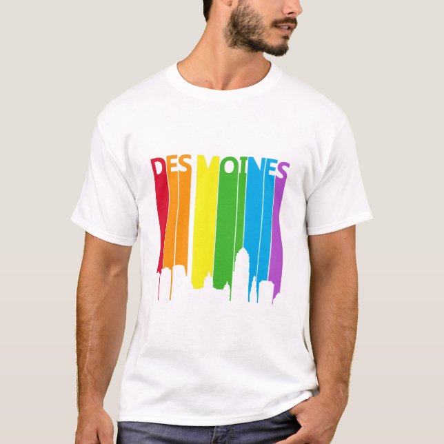 Des Moines Rainbow T-Shirt (Front)