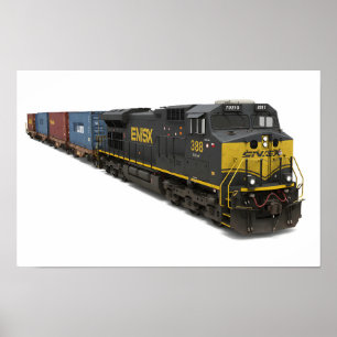Desal Cargo Train Poster