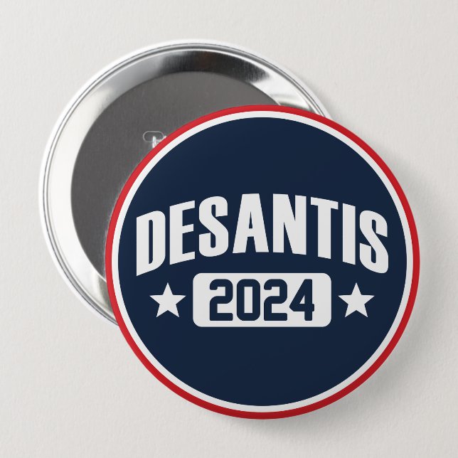 DeSantis 2024 10 Cm Round Badge (Front & Back)