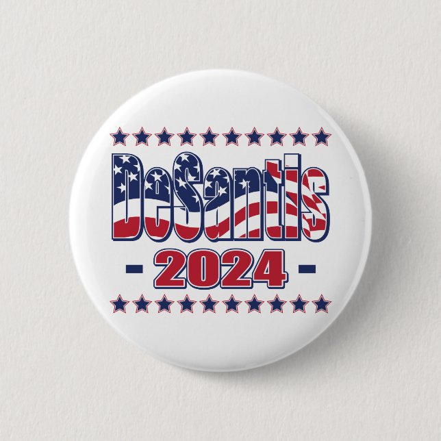 DeSantis-2024- 6 Cm Round Badge (Front)