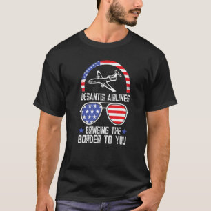 DeSantis 2024 Election Vintage US Flag Make Americ T-Shirt