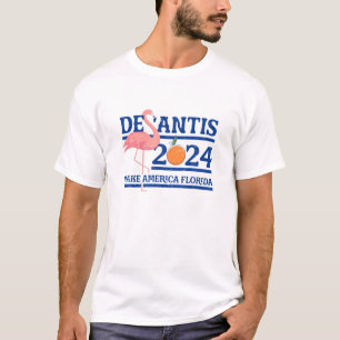 Desantis 2024 Make America Florida Flamingo T-Shirt
