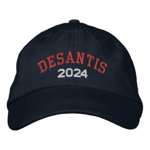 Desantis 2024 - red white blue embroidered hat