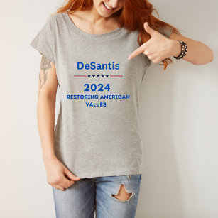 DeSantis 2024 Restoring America Value  T-Shirt