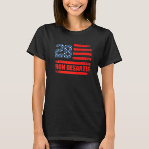 Desantis 2028 American Flag USA Flag T-Shirt