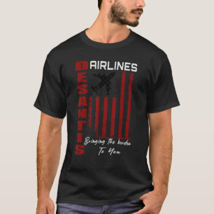 Desantis Airlines Bringing The Border To You Retro T-Shirt