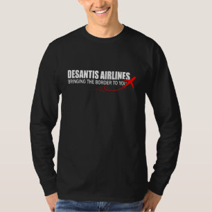 DeSantis Airlines Funny Political Meme Ron DeSanti T-Shirt