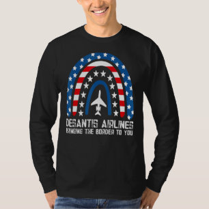 DeSantis Airlines Funny Political Meme T-Shirt