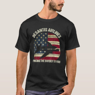 Desantis Airlines Funny Vintage Political Meme Ame T-Shirt