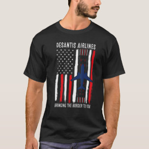 DeSantis Airlines Political Ron DeSantis US Flag T-Shirt