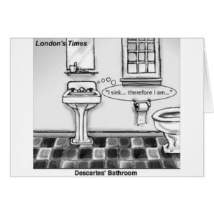 Descartes' Bathroom Funny Tees Mugs Cards & Gifts