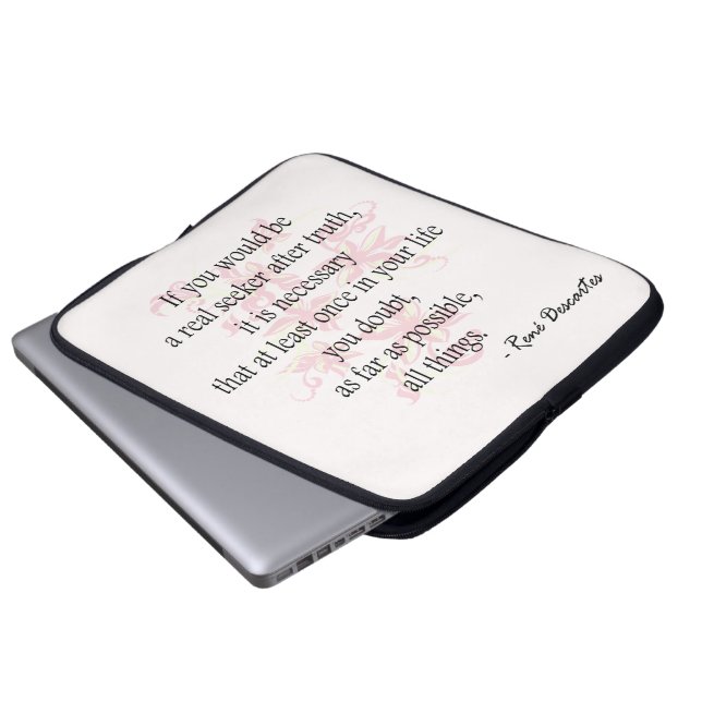 Descartes Laptop Sleeve (Front Bottom)