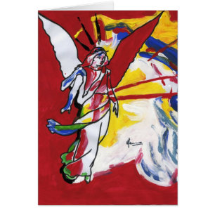 Descending angel painting Cards