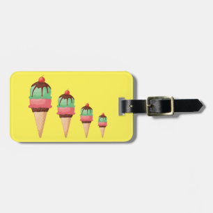 Descending Ice Cream Cones Luggage Tag