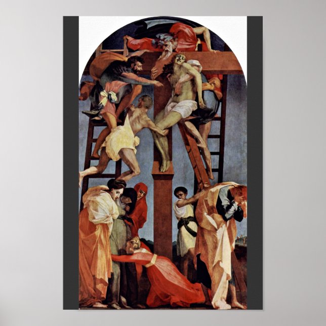 Descent From The Cross By Rosso Fiorentino Poster (Front)