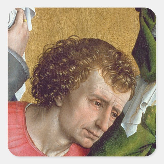 Descent from the Cross, c.1435 Square Sticker (Front)