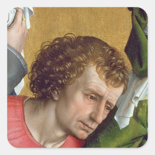 Descent from the Cross, c.1435 Square Sticker