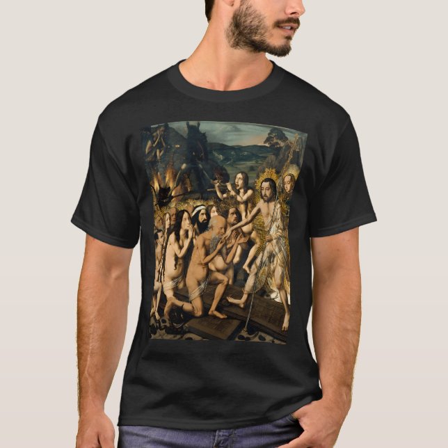 Descent Of Christ Into Limbo By Bartolome Bermejo T-Shirt (Front)