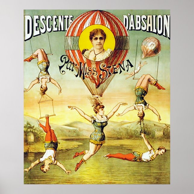 Descente d'Absalon par Miss Stena. Poster (Front)