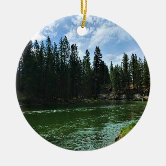 Deschutes River, Oregon Ceramic Ornament (Front)