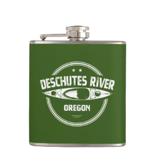 Deschutes River, Oregon Hip Flask