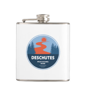 Deschutes Wild And Scenic River, Oregon Hip Flask