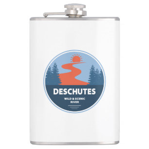 Deschutes Wild And Scenic River, Oregon Hip Flask
