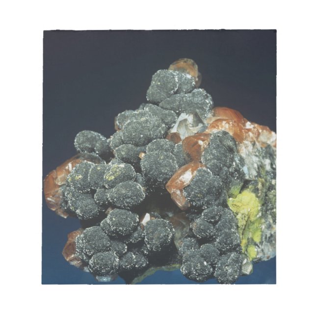 Descloizite on Calcite Notepad (Front)