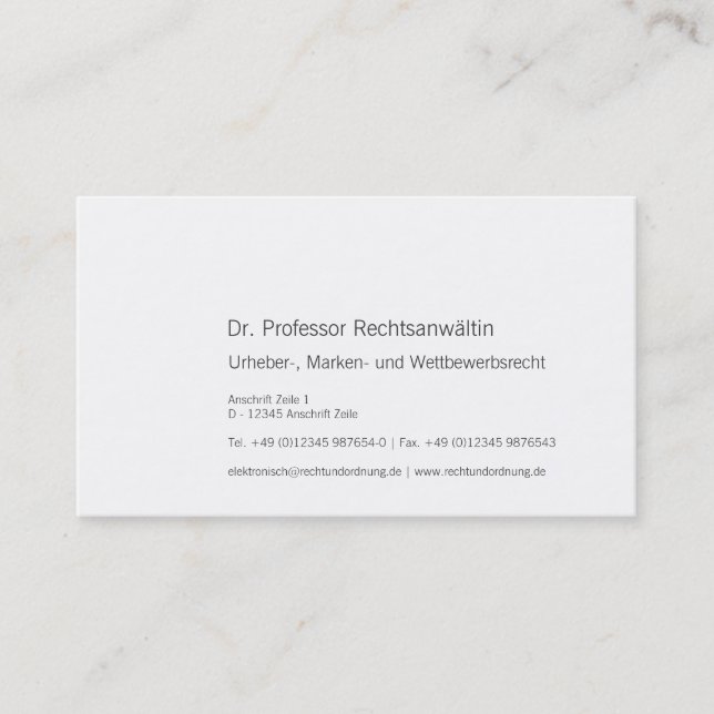 Descreet Pattern Black REd Yellow German Business Card (Front)