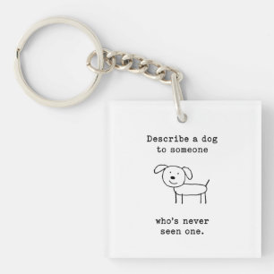 Describe a Dog Doodle Joke for Backrooms Fans Key Ring