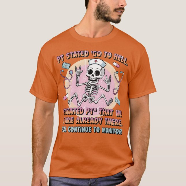 Description Edit Pt Stated Go To Hell. Educated Pt T-Shirt (Front)