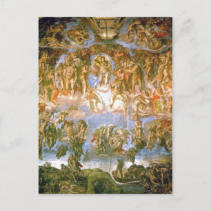 Description Last Judgement - painted by Michelange Postcard