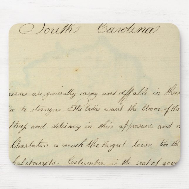 Description of South Carolina Mouse Pad (Front)
