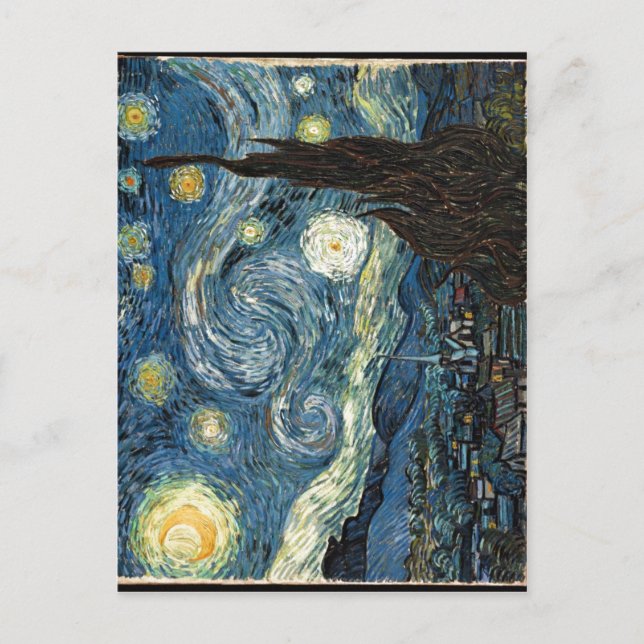 Description The Starry Night Date Author Vincent v Postcard (Front)