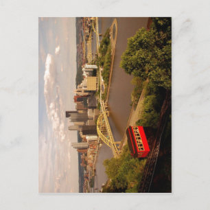 Description View of downtown en:Pittsburgh, Pennsy Postcard