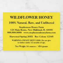 Descriptive Honey Jar (Version 7)