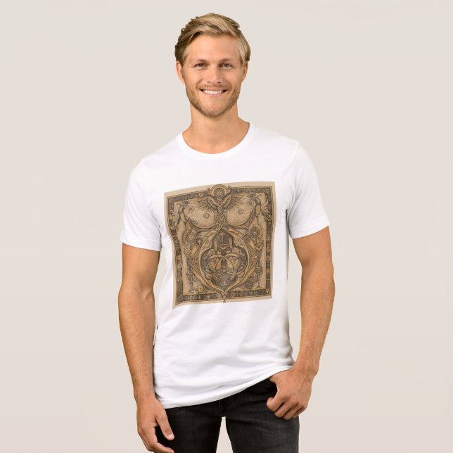 Desenho medieval Tri-Blend shirt (Front Full)