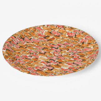 Desenho no estilo tijolos com tom de brilho paper plate