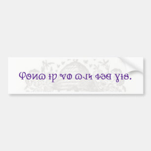 Deseret Alphabet bumper sticker