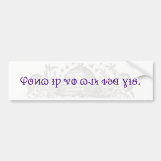 Deseret Alphabet bumper sticker