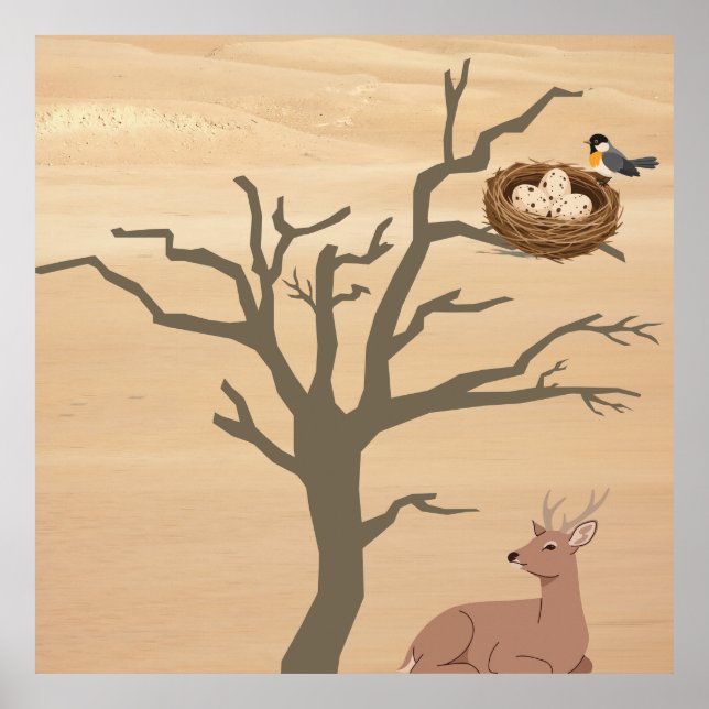 Desert Abstract Poster (Front)