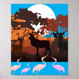 Desert animals poster