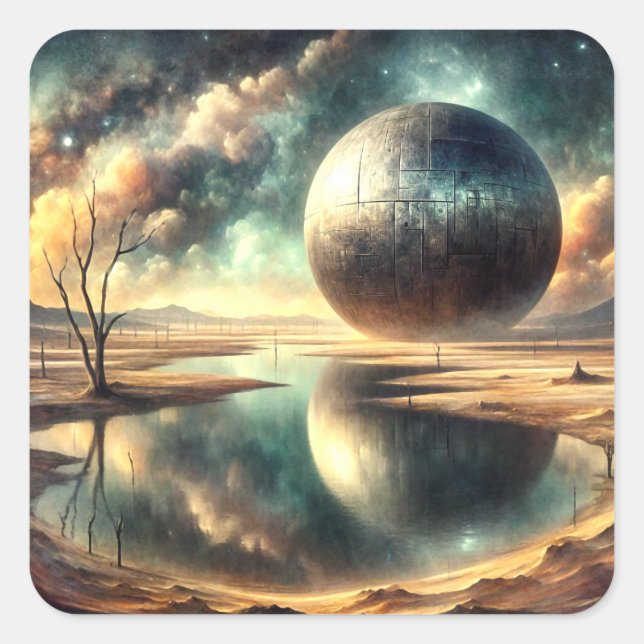 Desert Anomoly Square Sticker (Front)