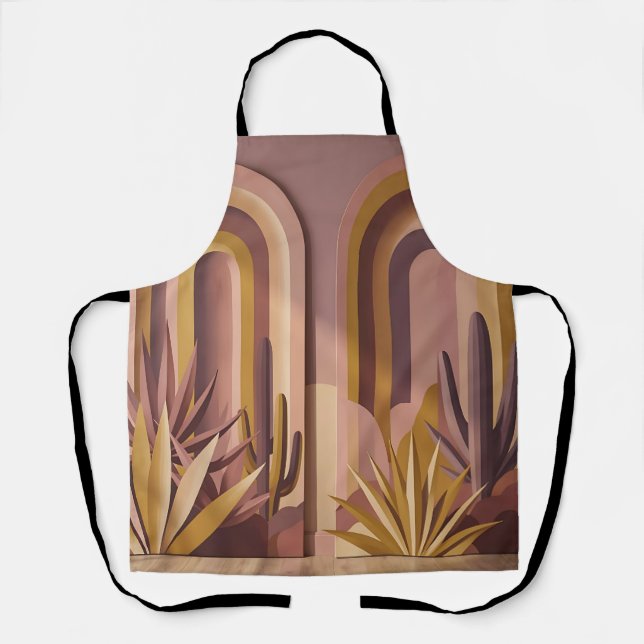 Desert Arch Rainbow Boho Apron (Front)