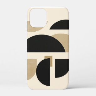 Desert Arches: Composition in Black and Beige iPhone 12 Mini Case